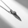 Pendant and snake pendant, black silver color, 70 cm