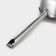 Stainless steel bucket with a long handle, 2.1 l, d = 18 cm, metal handle, silver color