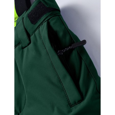 Ski costume for a boy, height 122 cm, green color-13