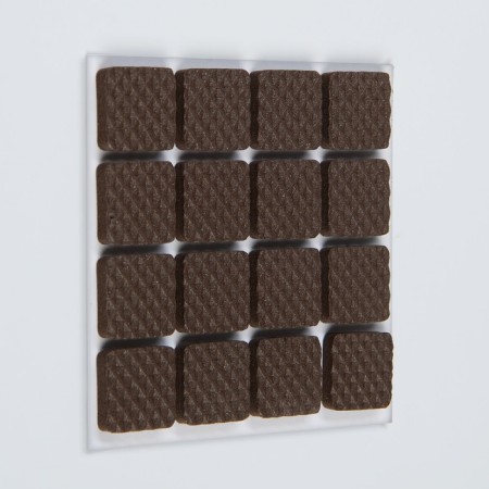 Laying furniture square tundra, size 18 x 18 mm, 32 pcs., Polymer, brown-2
