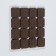 Laying furniture square tundra, size 18 x 18 mm, 32 pcs., Polymer, brown