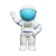 Figure eraser "Cosmonaut", mix
