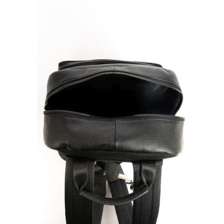 Male backpack, genuine leather, de-gosa black, 27x13x36 cm-4