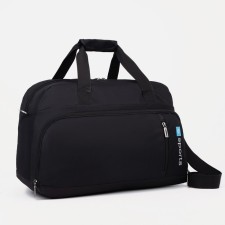 Sports bag with lightning, 2 external pockets, average size, black color