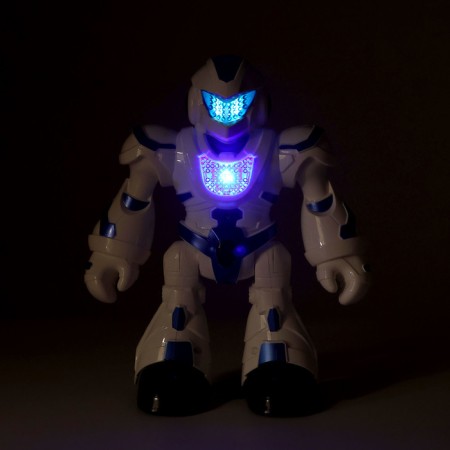 Robot radio -controlled "dancer", light and sound effects, works on batteries, red color-11