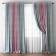 Curtains "Kirste" 240 x 270 cm - 2 pcs, tulle 500 x 270 cm, gray - pink