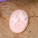 Caboshon "Birds" oval (set 2 pcs.) 20 × 30 mm, pink color