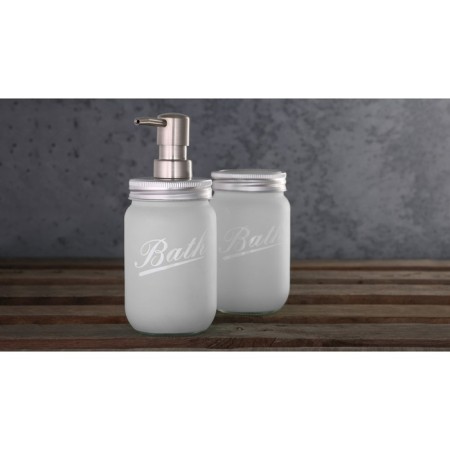 Axentia Retro glass for the bathroom, from white glass, Ø 6.5 cm, height 13.5 cm-1