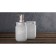 Axentia Retro glass for the bathroom, from white glass, Ø 6.5 cm, height 13.5 cm
