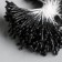 Stamens for flowers "Drops Black Black" D = 1.5 mm set 400 pcs length 6 cm