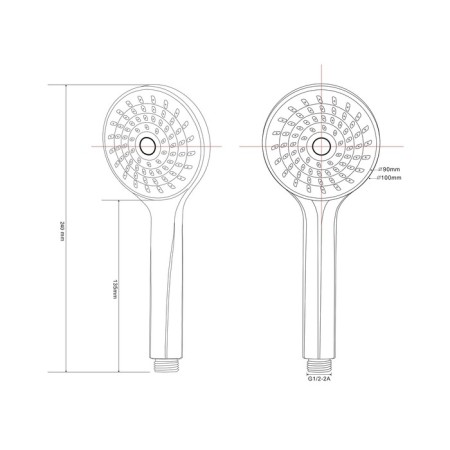 Shower watering can Esko SSP751, 1 mode-1