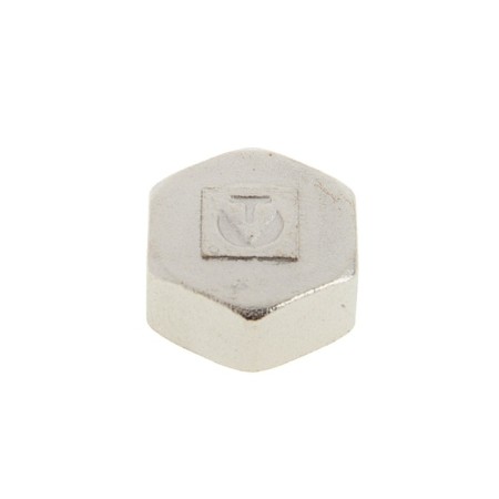 Plug Valtec, 1/2 ", internal thread, nickel -plated brass