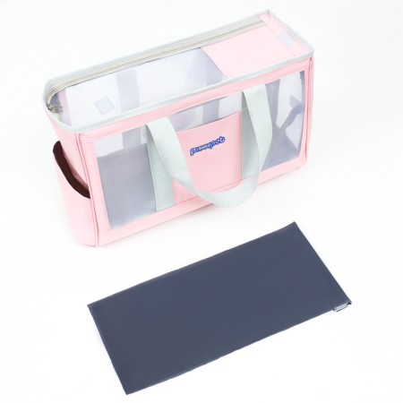 An animal carrier bag with a sliding window, 24 x 25 x 41 cm, pink-9