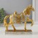 Souvenir Polystone "Golden Horse - Allur" 17.5x19.5x5.4 cm