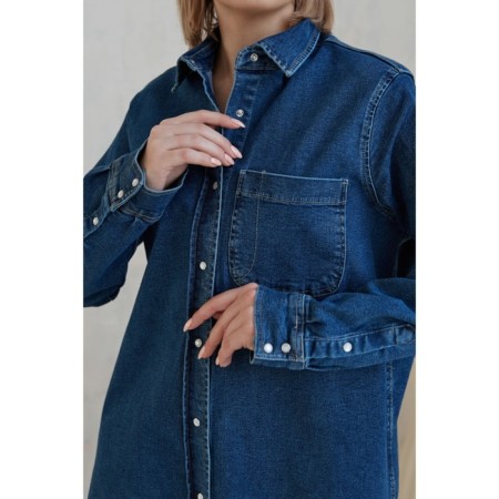 Dress shirt female Eliseeva Olesya, size 42, blue color-2