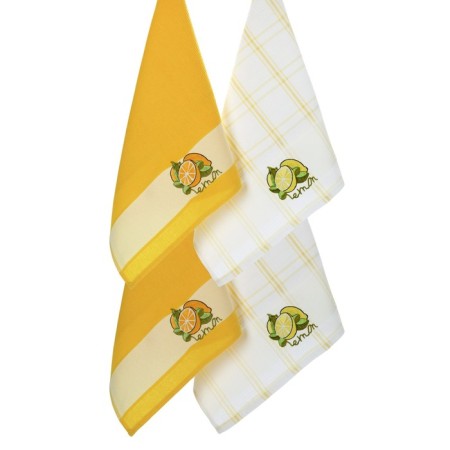 A set of wuffed napkins Diva Afrodita "Lemon", size 45x65 cm, 4 pcs-4