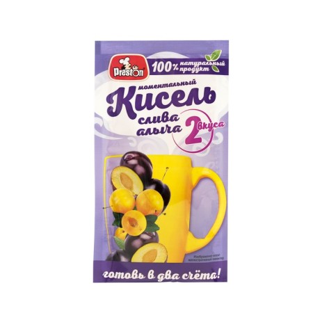 Кисель с ароматом сливы и алычи Preston, м/п, 30 г-2