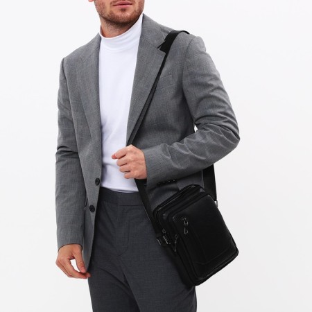 Male bag, black color