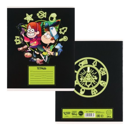 Notebook in a line of 24 sheets, 5 types of mix, cover coated cardboard, gravity farz-6