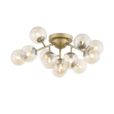 Ceiling Ceiling ST LUCE. SL438.202.12. Pallere. 12x5 W, G9, 4000K, 2736 LM, 55x55x30 cm, golden color