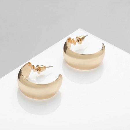 Earrings metal "crescent", color gold-1