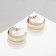 Earrings metal "crescent", color gold