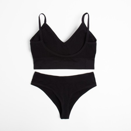 Female set (top, panties) Black color, rr 42-44-2
