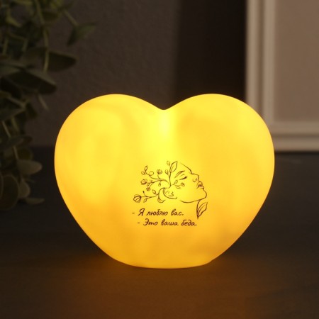 Nightlight "heart" (portrait) LED 3HLR44 8x11x7cm-1