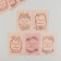 Cardboard "Handmade", craft, set of 10 pcs (5 types) 4x6 cm