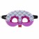 Carnival mask "Funny snake" color silver color