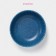 The plate deep shade "Coral", d = 18.2 cm, porcelain, blue