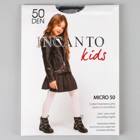 Children's tights Micro, black color (nero), height 140-146 cm-2