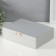 The casket to the leatherette for jewelry "Sleepy. Strips. Bant" silver 17x24x7 cm