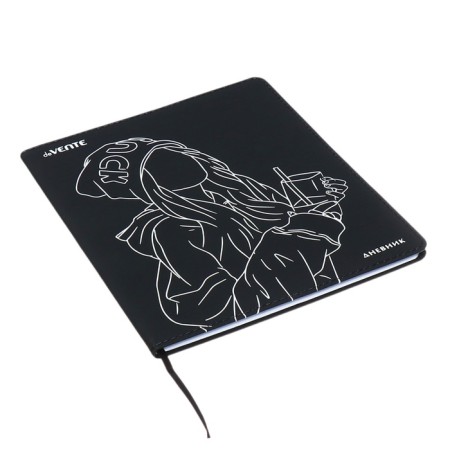 Universal diary for grade 1-11 Good Luck, integral cover, artificial leather, silk-screen printing, lies, 80 g/m2-1