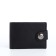 Men's purse on a magnet, a department for cards, coins, black color