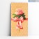 Rose money envelope, glitter, 16.5 x 8 cm