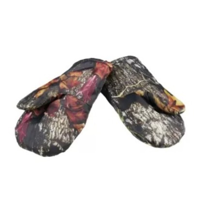 Sibermo fishing mittens, fleece, camouflage
