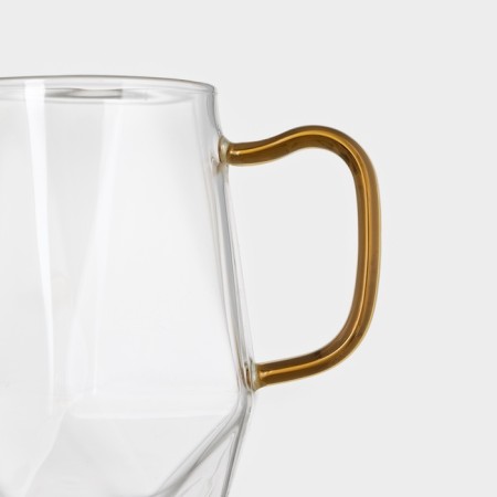 Set for drinks made of glass Magistro "Ice", 5 items: jug 1.6 liters, 4 circles 300 ml-8
