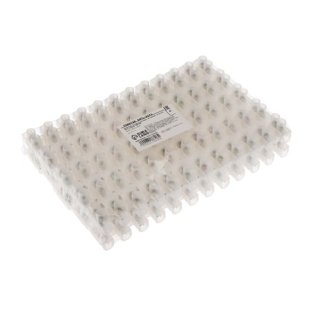 The terminal block of screw, 12 sections, 6-16 mm², 30 A, polyethylene, white, set of 10 pcs.-2