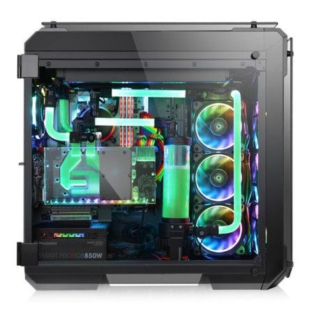 The housing Themaltake View 71 TG Black without BP ATX 9x120mm 4x140mm 2xusb2.0 2xusb3.0 Audio Bot 107042-2