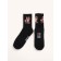 Male socks, black "weekdays of foxes"