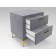 Tumbling bedside room 500x400x570 Gray velor