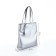 Women's bag with lightning, silver color