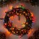 Garland “thread” 7 m, IP20, dark thread, 180 lamps, glow of multi, 8 modes, 220 V