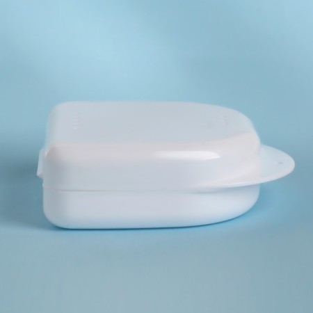Dentures storage container, 8.5 × 8 × 2.7 cm, color mix-4