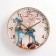 Wall clock, series: interior, "deer", smooth move, d-30 cm, aa
