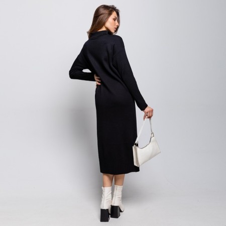 Women's dress, black color, one size (44-50)-2