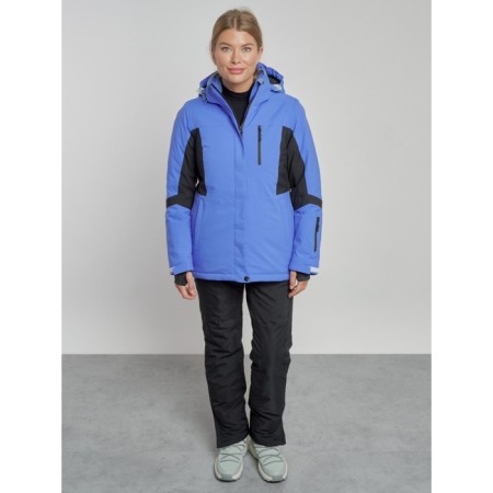 Ski costume female winter, size 48, purple color-5