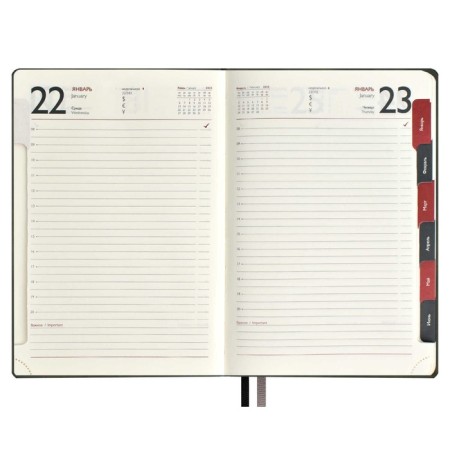 Dated 2025 diary, Escalada, A4, 120 sheets, soft cover, artificial skin, foil embossing, liesse, block 70 g/m2, green block-2