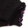 Women's terry socks "hearts", black color, size 23-25